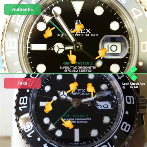 real vs fake rolex gmt|rolex counterfeit watches.